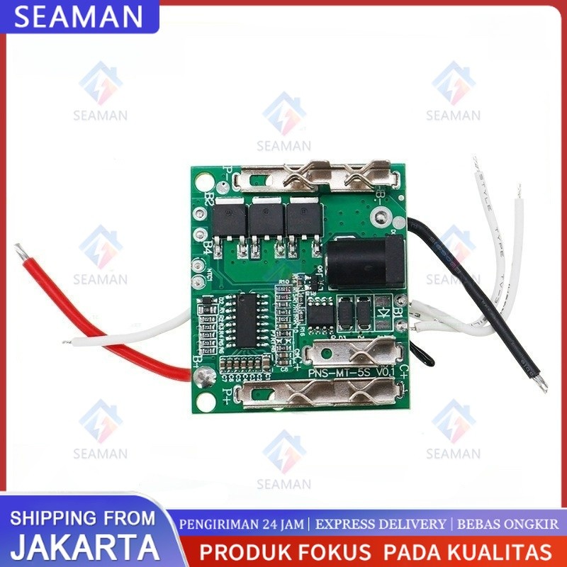 BMS Modul MOS Baterai Impact Wrench 10 Cell Untuk Lxt 21v Baterai Lithium 18650