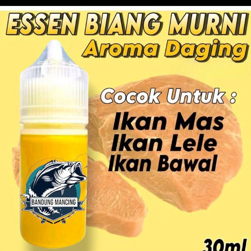 Essen Oplosan Aroma Daging Khusus Mancing Ikan Mas, Lele, Bawal, Essen Daging Khusus Ikan Mas Babon 