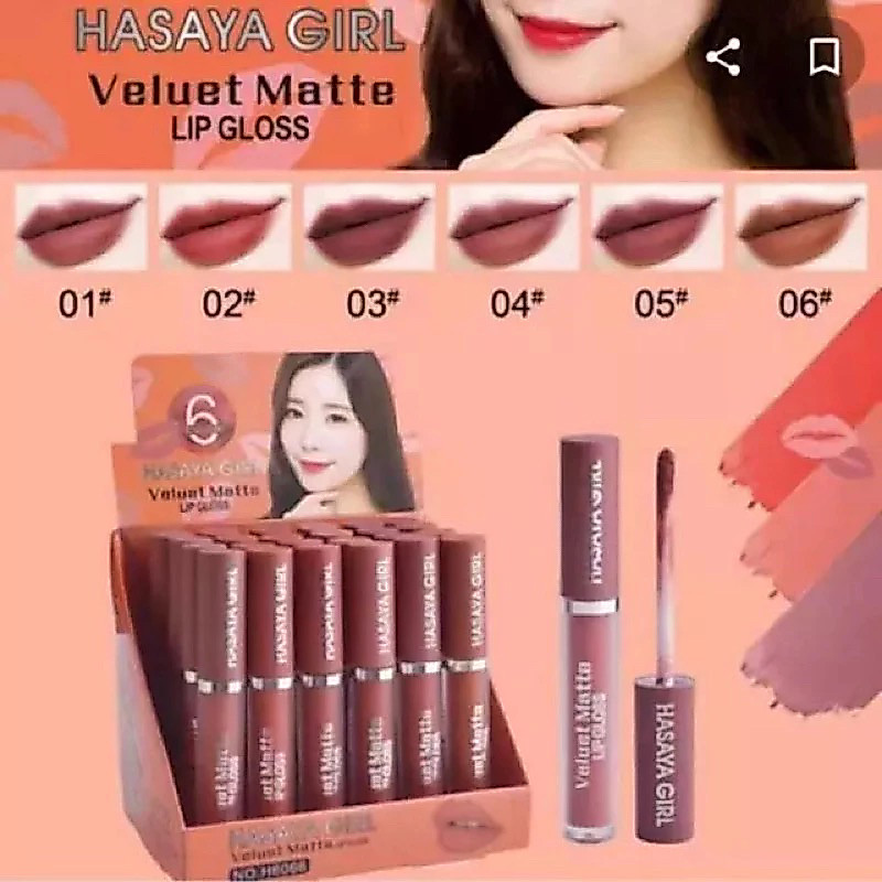(LUSINAN) LIPGLOSS HASAYA GIRL VELVET / MOONKISS BEAUTY