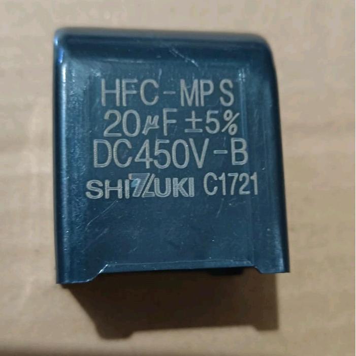 kapasitor dc 20uf 450v original