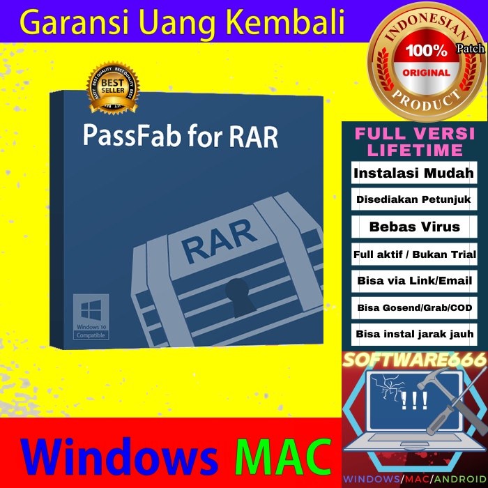 Software Recovery Pass RAR: PassFab for RAR 9 [WIN]