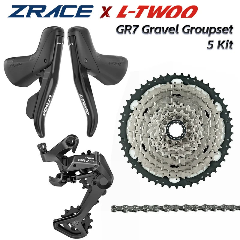 LTWOO GR7 1x10 Speed, 10s Road Groupset, Shifter R/L + Pemindah Gigi Belakang + Kaset ZRACE, sepeda 