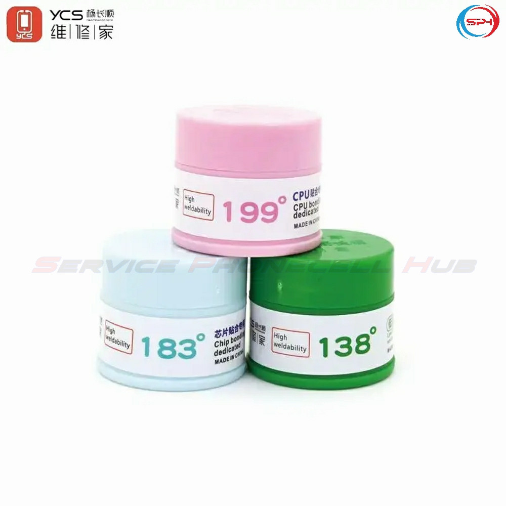 AUPSHOP Timah Pasta Cair Soldering Paste YCS 138°/183°/199° (Professional) for IC CPU Smartphone HP 