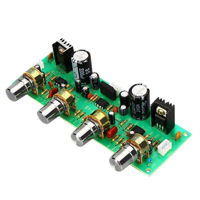 12V NE4558 HIFI Preamp Tone Board Bass Treble Volume Control PreAmplifier Board