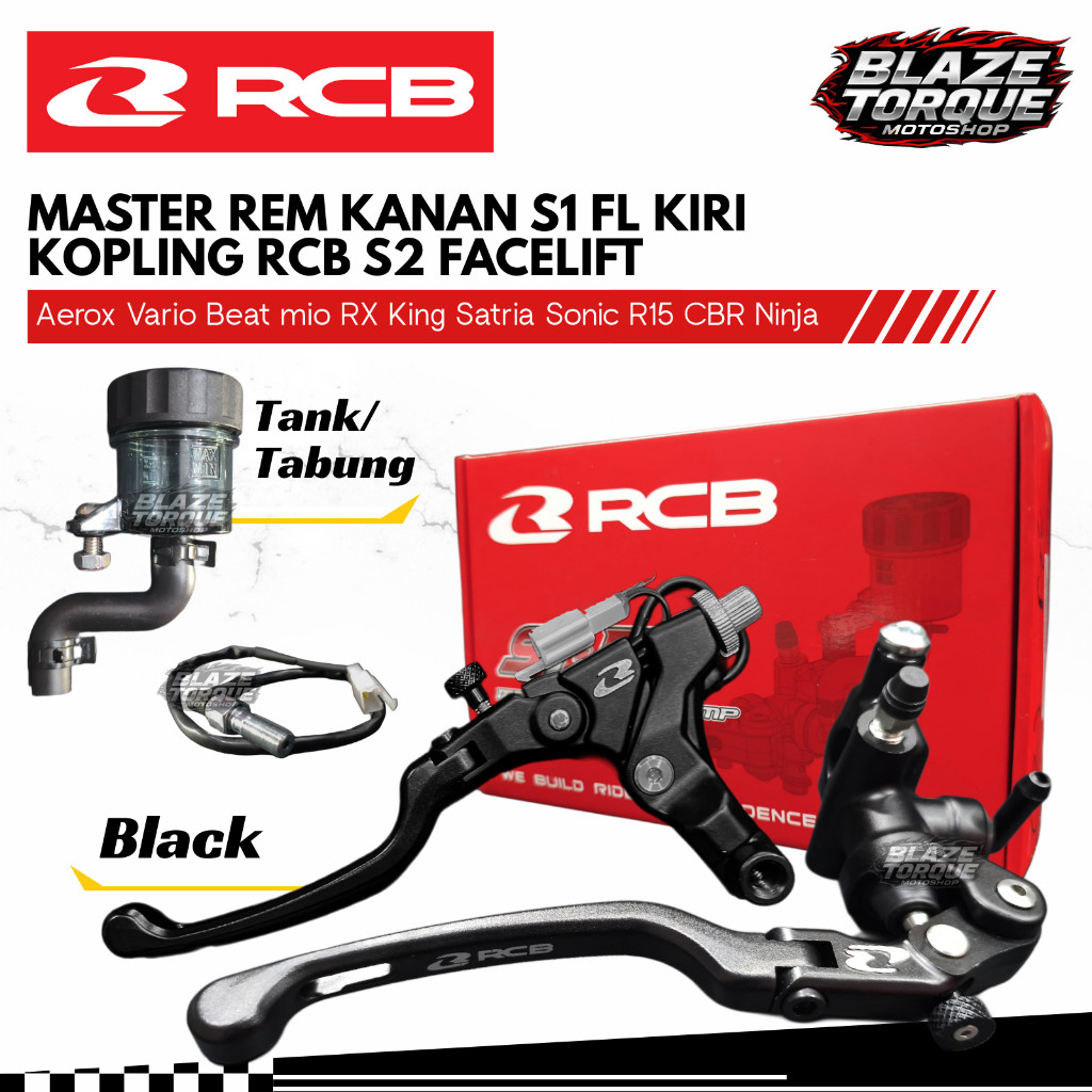 Set Master Rem Kanan S1 Facelift FL 17mm 14mm Kiri RCB S2 Kopling Tromol Sonic