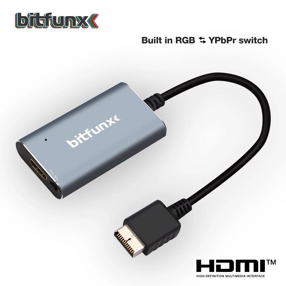 Bitfunx RGB YPBPR to 1080P HDMI™ Converter For PS2 PS1 PS One PlayStation Game Consoles With RGB to 