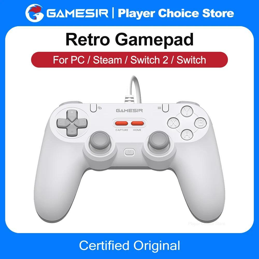 GameSir Retro Wired Gamepads for PC Steam Switch 2/1 Controller Tegenaria Lite Controle Hall Effect 