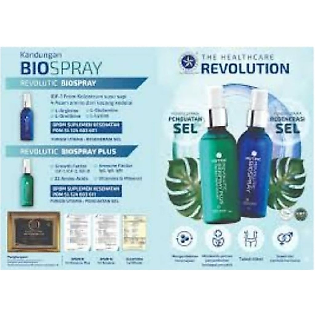 2 Botol Biospray ( Reguler & Plus) Di Jamin Original