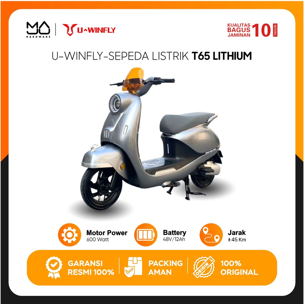 U-WINFLY Sepeda Listrik 600 Watt U-Winfly T65L 600 Watt - Garansi Resmi
