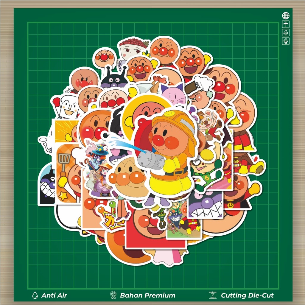 

HOT 50 PCS Stiker Kartun Anpanman Char Mix 1 Stiker Fashion Cars Decal Dingin Kartu Album Custom Vinyl Anti Air- Sticker Aesthetic Buku Journal Koper Casing HP Tablet Laptop Helm Motor Botol Minum