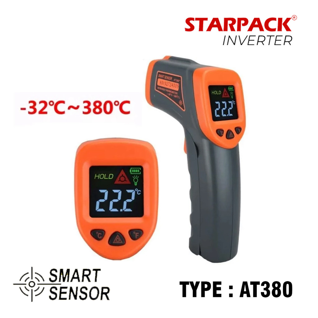 SMART SENSOR AT380 Digital Infrared Thermometer / Alat Industri LDC IR AT380