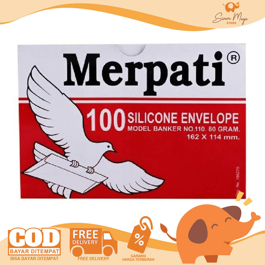 

Kiky Merpati Amplop 110 162x114mm Putih Polos