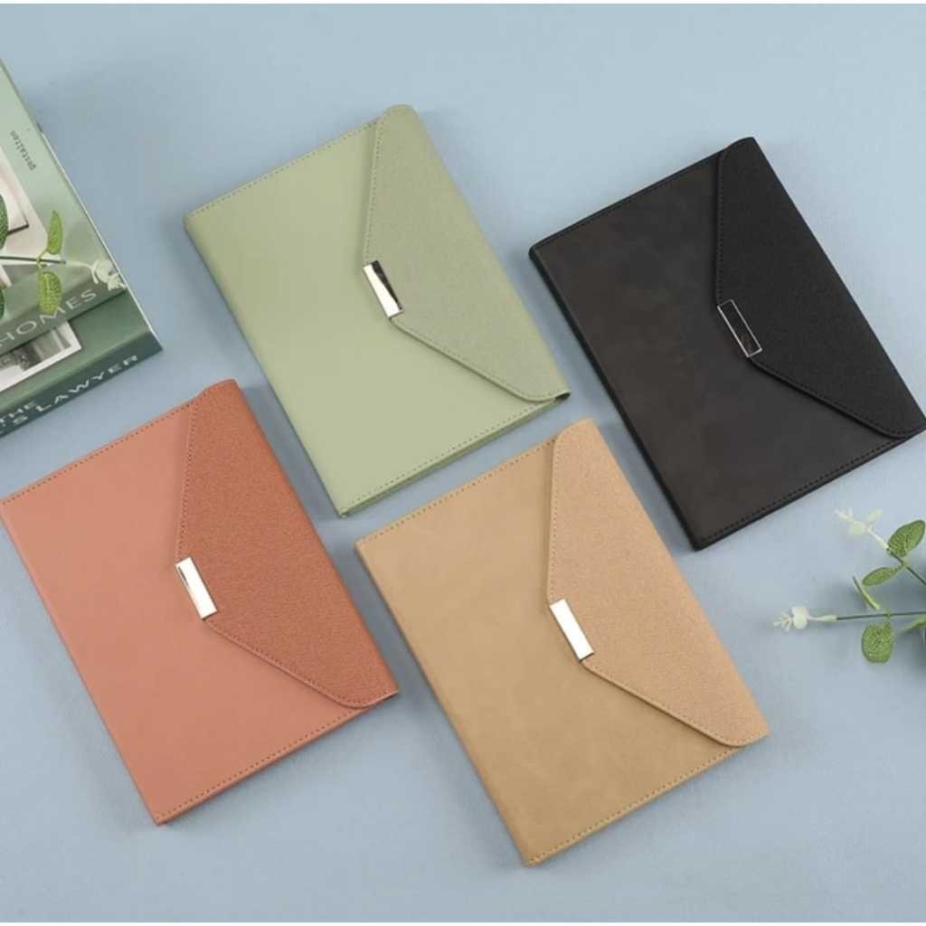 

Buku Agenda Jurnal Garis A5 Notebook Diary Book Cover Bahan Kulit Klip Magnet Buku Catatan D1-013