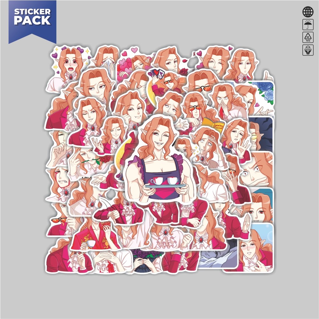 

[100PCS]Stiker Pack Stiker Beautifull Girls Vampire IAN Aesthetic Vinyl Anti Air Dekorasi Sticker Laptop Buku Journal Koper Helm Casing HP Gitar Helm Skateboard