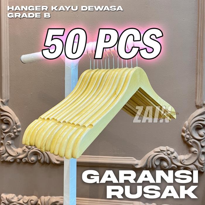 

50 PCS HANGER KAYU ( PAKETAN )