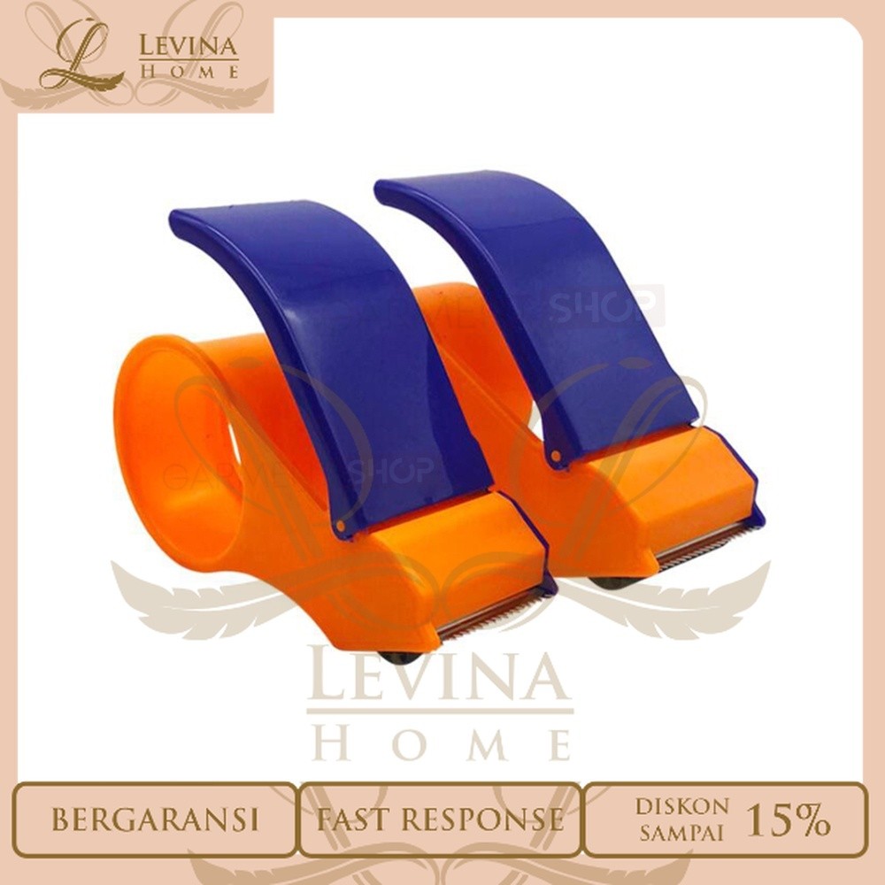 

Dispenser Tempat Lakban 2" INCH Pemotong Isolasi Tape Cutter Plastik – Levina Home