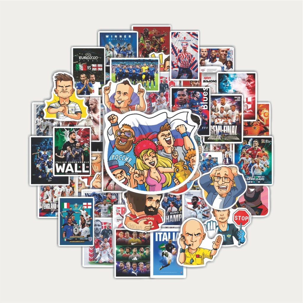 

Sticker Pack Stiker EURO 2020 | Sticker TUMBLR | Stiker LAPTOP KOPER HELMP