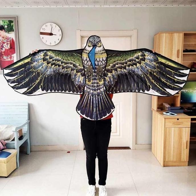 (Allthebest) Layangan Elang Kain Parasut PANJANG 1.2 METER / Layangan Seot / Layang Layang Pantai Wa