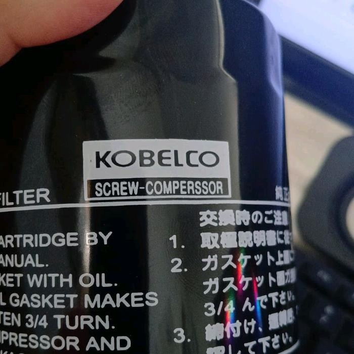Kobelco Replacement Oil Filter P-CE13-510 Screw Air Compressor Parts PCE13510 - logo kobelco