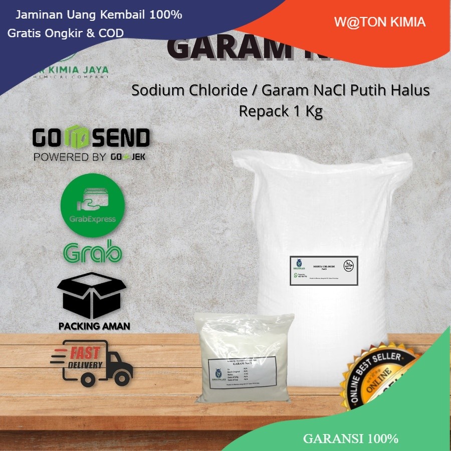 

BAYAR DI TEMPAT Garam NaCl Putih Halus 1 KG