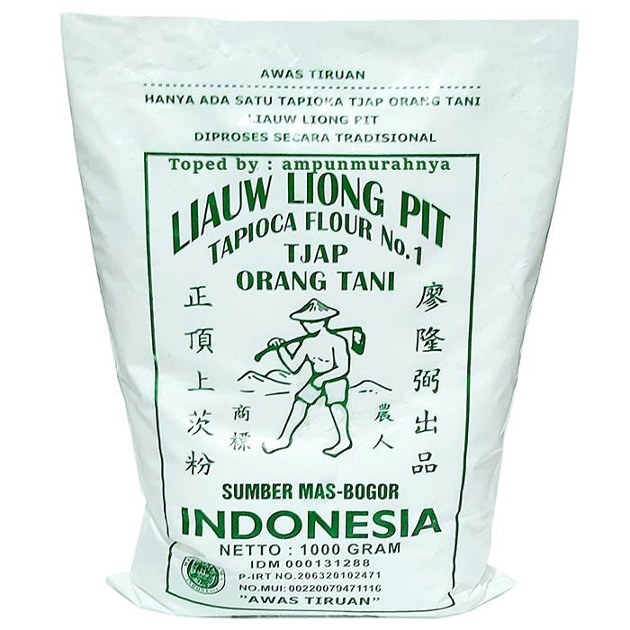 

Tepung sagu liauw liong pit cap tjap orang tani