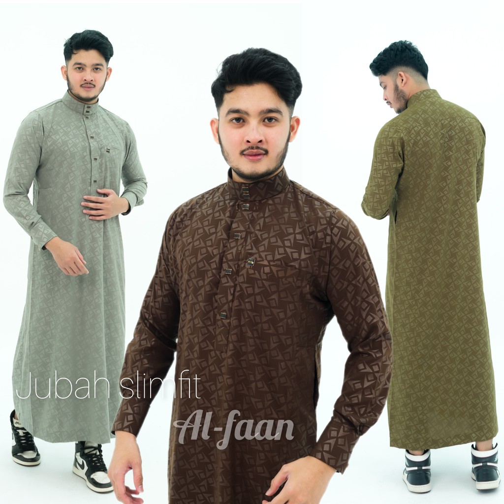 Jubah Slimfit Jubah Gamis Pria Jubah Muslim busana muslim pria jubah saudi model alharamain al noor 