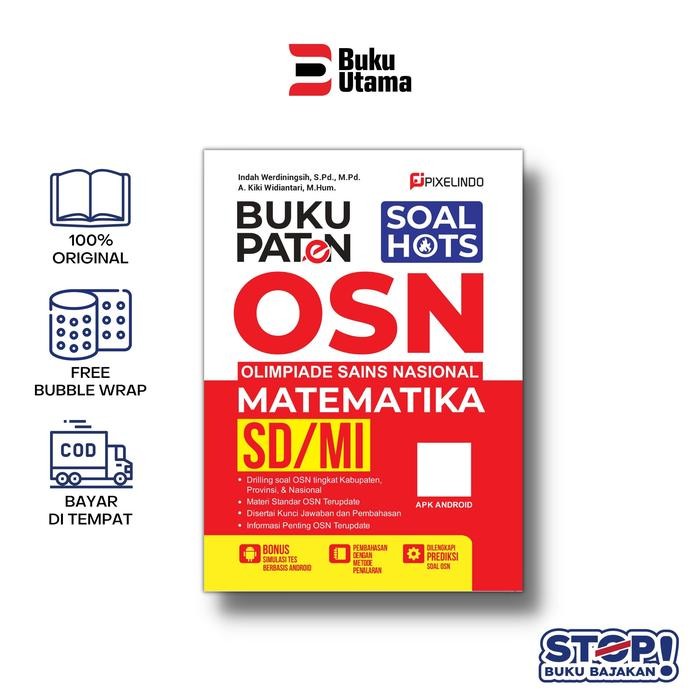 

[HENDRA BRUDY CHOICE] BUKU PATEN OSN SD (IPA & MATEMATIKA) Soft Cover - OSN MTK