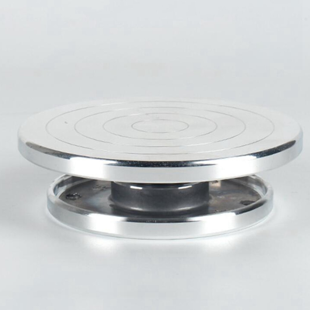 

YWDZ-3Pcs 12/15Cm Double Face Use Aluminum Alloy Turntable For Clay Sculpture Platform Pottery Wheel Rotating Tools