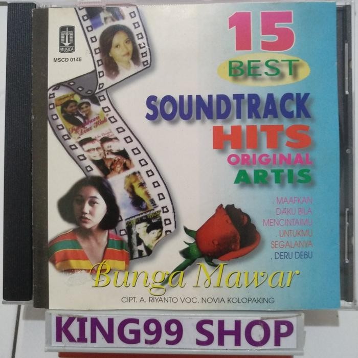 CD 15 BEST SOUNDTRACK HITS ORIGINAL ARTIS. novia kolopaking dewi yull nike ardilla inka christie con