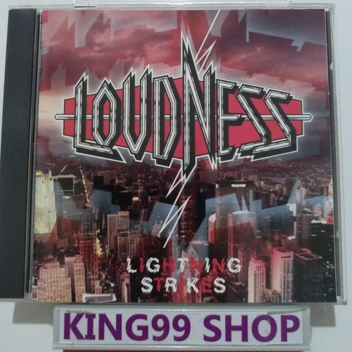CD LOUDNESS - LIGHTNING STRIKES. trixter shotgun messiah bon jovi journey crazy lixx white lion fire