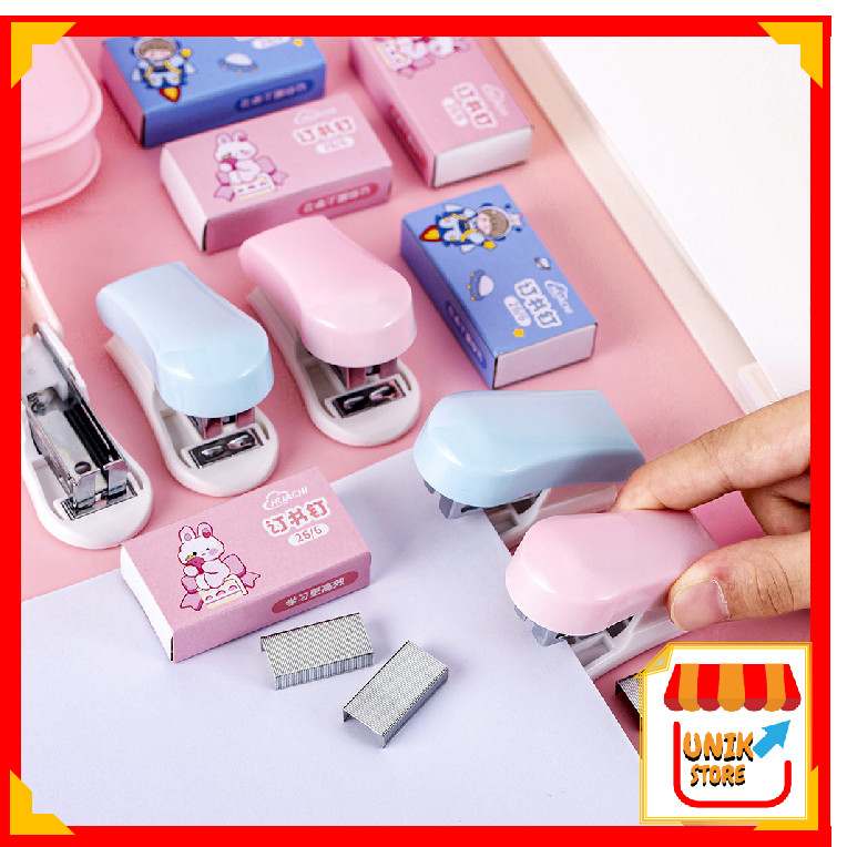 

UNIK - S1321 Stapler Set Mini / Staples Lucu / Hekter Kecil / Stapler Perlengkapan Sekolah & Kantor