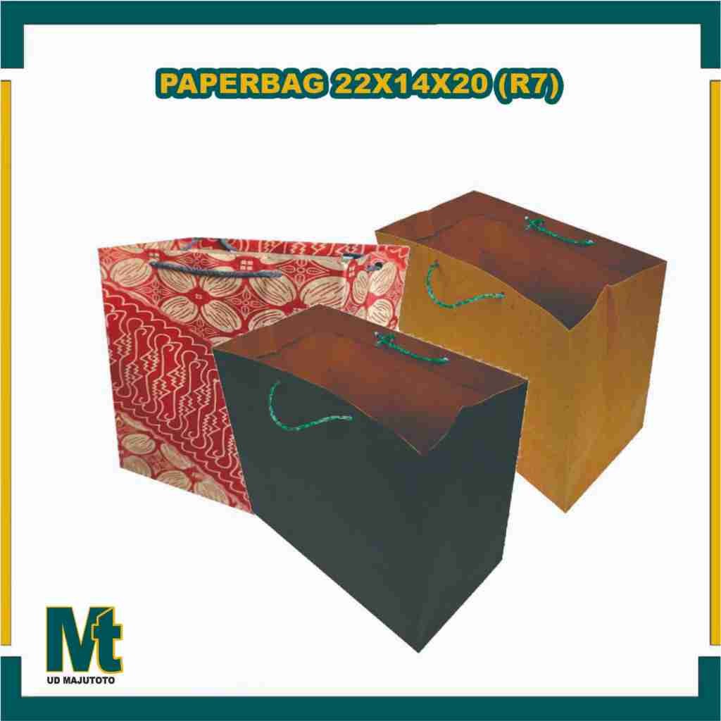 

Paper Bag R7 Ukuran 22X14X20 Cm (PAKET 12 PCS) / Tas Kertas / Tas Kado / Tas Souvenir