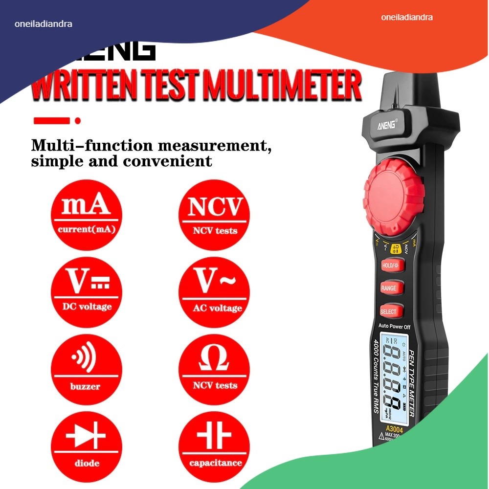 ANENG A3004 Digital Multimeter Voltage Tester Pen
