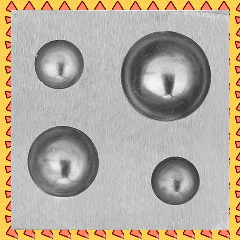 

A008 Steel Dapping Doming Block, Steel Dapping Block Steel Square Die Steel Dapping Cube For Jewelry Making