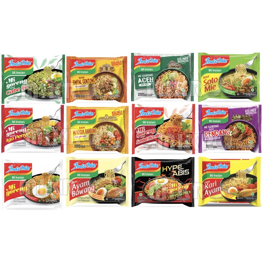 [KARTON] Indomie kuah Indomie Goreng Mie Instan Campur Campur [40 pcs / karton] 1 dus