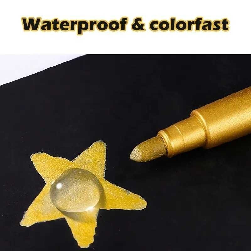 

TAMSTRE Tyno Spidol Permanen Marker Metallic Chrome Gold Silver 1.5mm 4 PCS - GN550