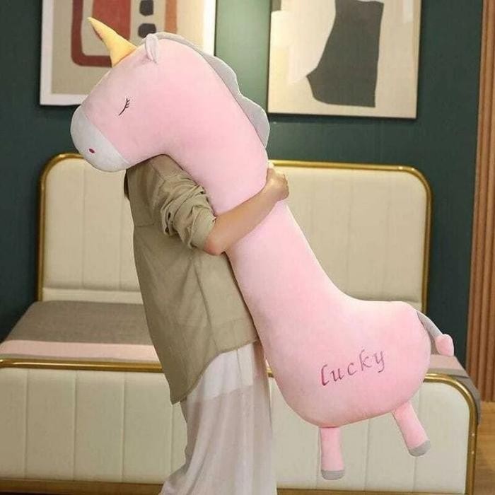 Guling Unicorn Lucu ukuran 120Cm Jumbo Halus Lembut Guling Unicorn Jumbo Dolls Toys - Guling Unicorn