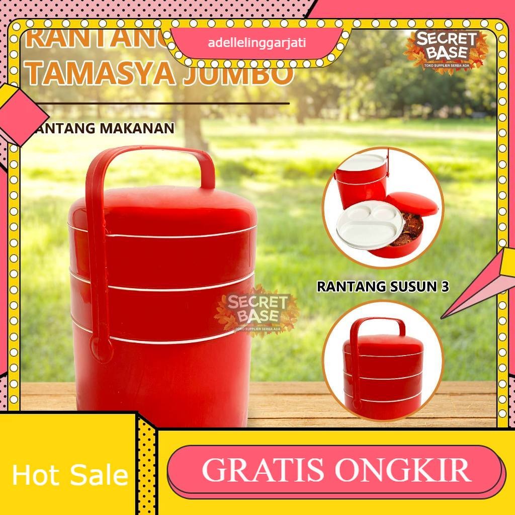 RANTANG TAMASYA JUMBO - Rantang Susun Plastik / Tempat Bekal Makan
