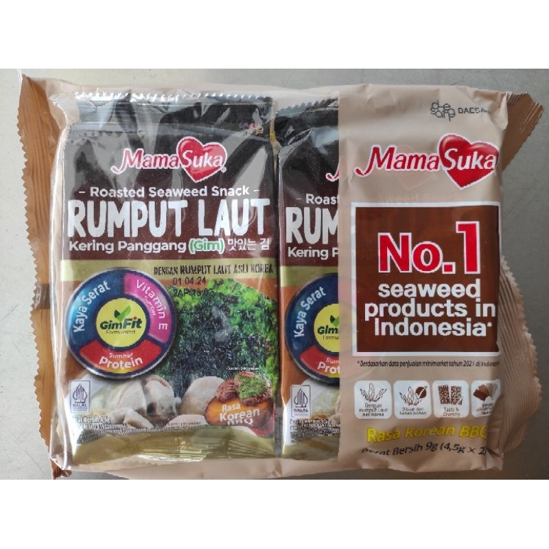 

MAMA SUKA NORI RUMPUT LAUT BBQ/ BARBEQUE 9 GRAM