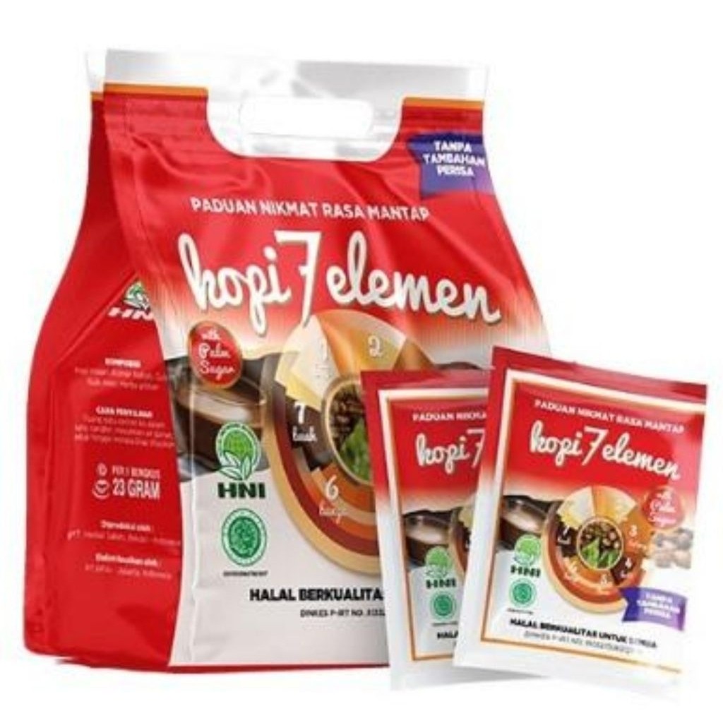 

JAMIN MURAH !!!kopi sevel 7 elemen 1 pouch isi 20 original(BISA LANGSUNG ORDER)