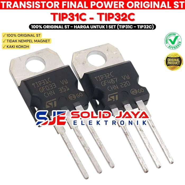 TRANSISTOR TR FINAL STt TIP31 TIP32 C ASLI ORIGINAL TIP31C TIP32C JAPAN TIP 31 TIP 32 ORI JEPANG STt