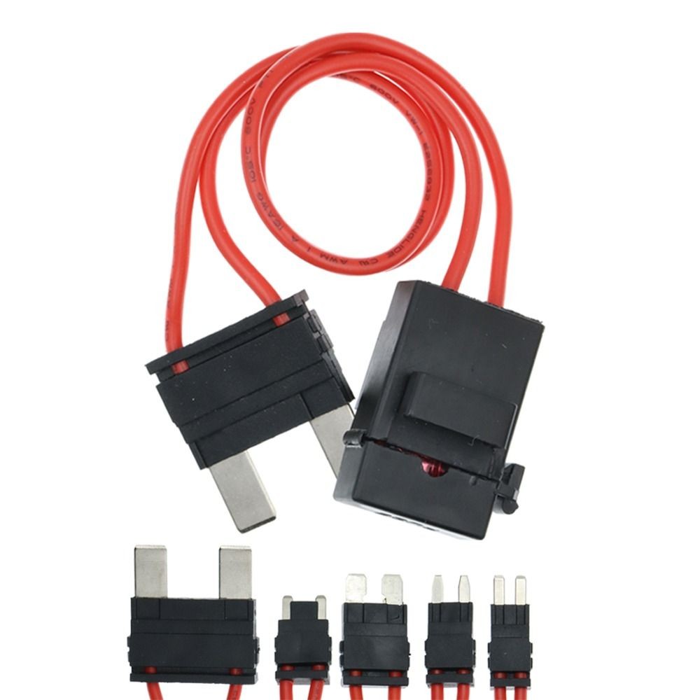 2pcs Non-Destructive 16AWG Car Modification Car Fuse Holder ACC Fuse Box Large Size Standard Mini Mi