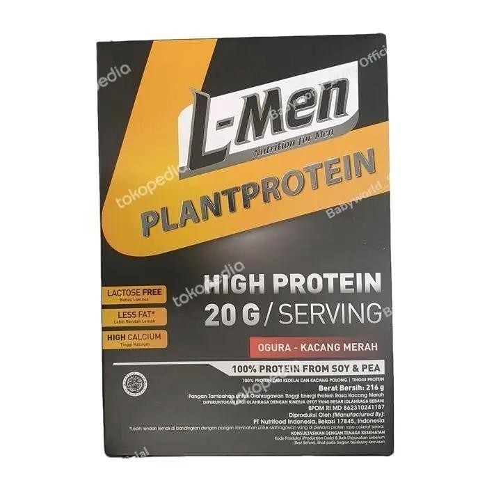 

L-Men Plant Protein From Soy and Pea Rasa Ogura Kacang Merah 216gr