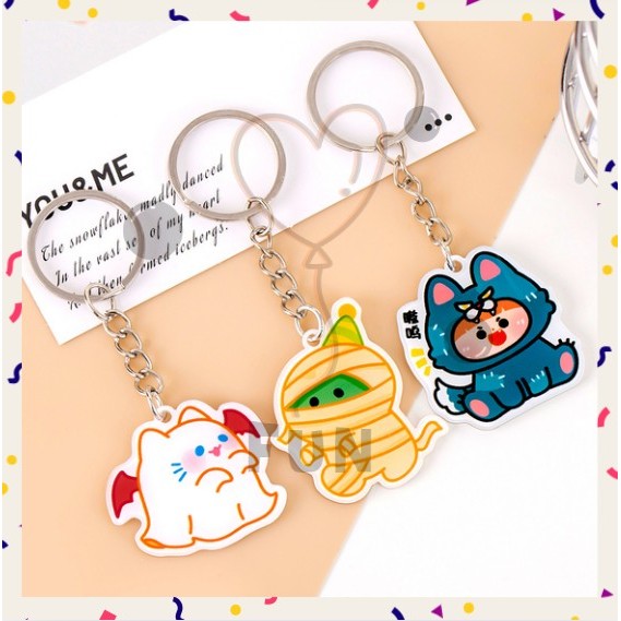 FF Gantungan Kunci Akrilik - Keychain Acrylic Print UV Halowin untuk Souvenir Event Brand A-GK044