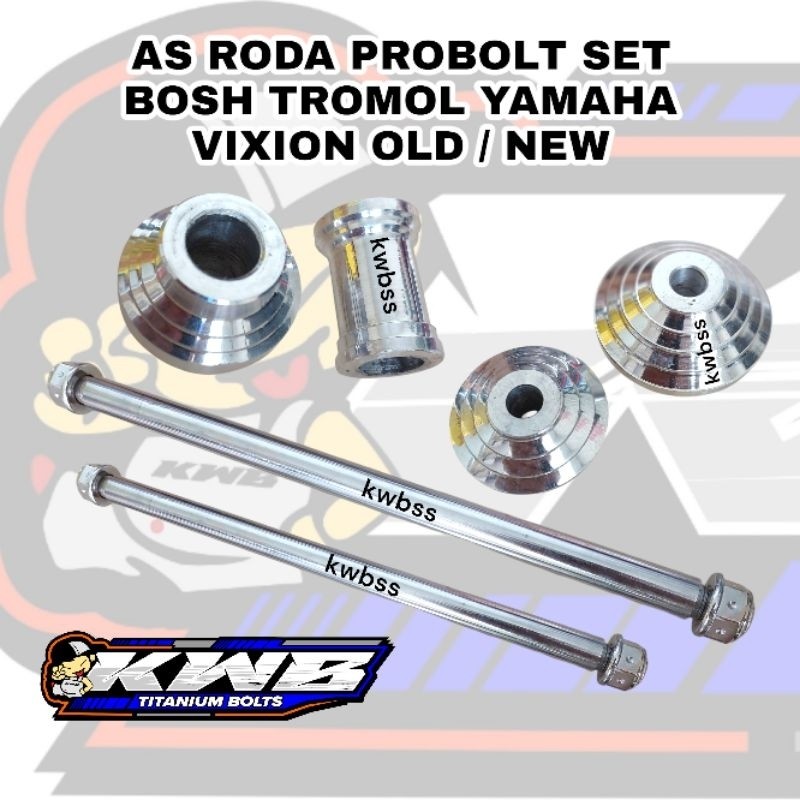 As roda probolt set bosh tromol almunium yamaha vixion old / vixion new nva nvl / vixion r