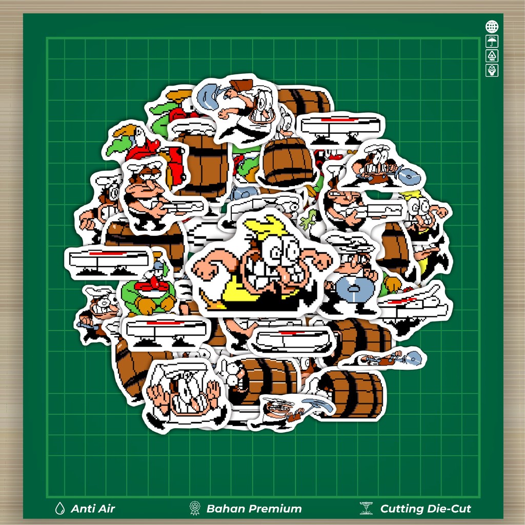 

HOT 50 PCS STIKER Pizza T Pepi V24 Stiker Fashion Cars Decal Dingin Kartu Album Custom Vinyl Anti Air- Sticker Aesthetic Buku Journal Koper Casing HP Tablet Laptop Helm Motor Botol Minum