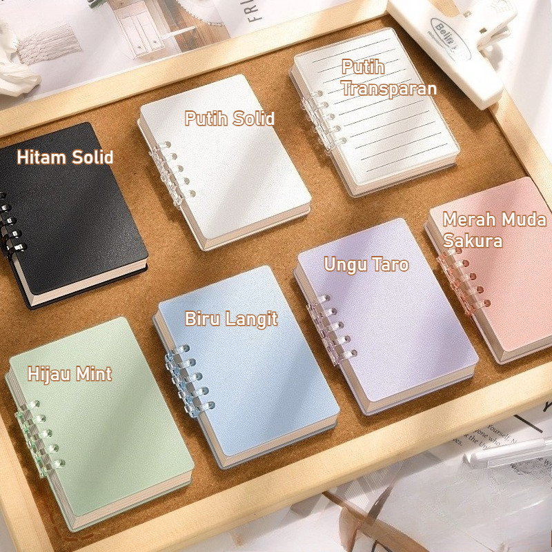 

Alat tulis belajar/buku catatan mini lepas A7, buku catatan saku cepat praktis/buku catatan/perencana/buku catatan lepas mudah dibawa