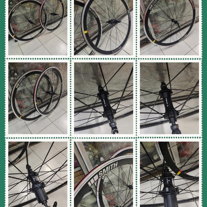 Wheelset 700C Rim Brake SMITH Set Depan Belakang QR Best Quality