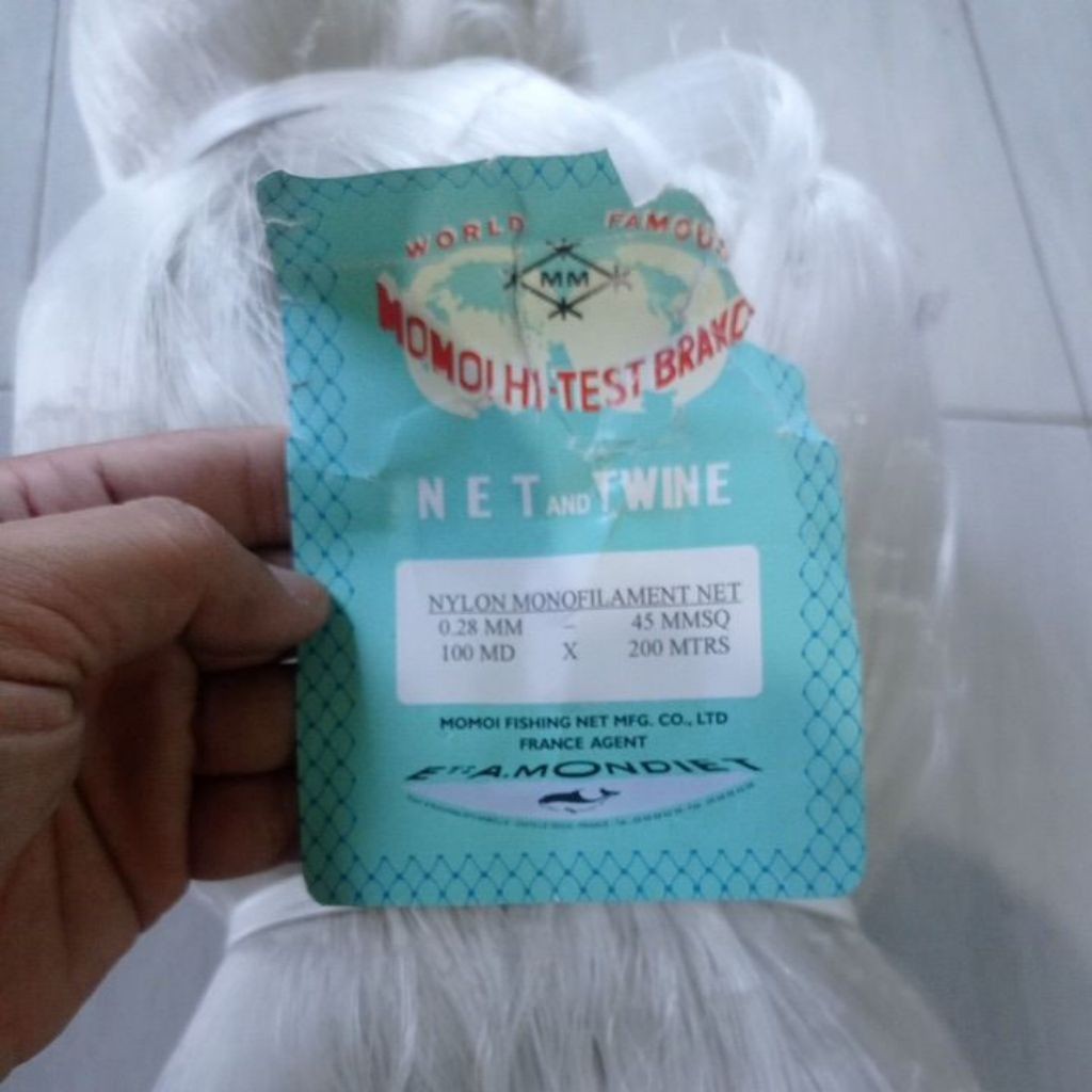 Jaring Ikan  Momoi 0.28 3,5  100md/200meter Yoko Pukat Ikan Jaring Ikan momoi