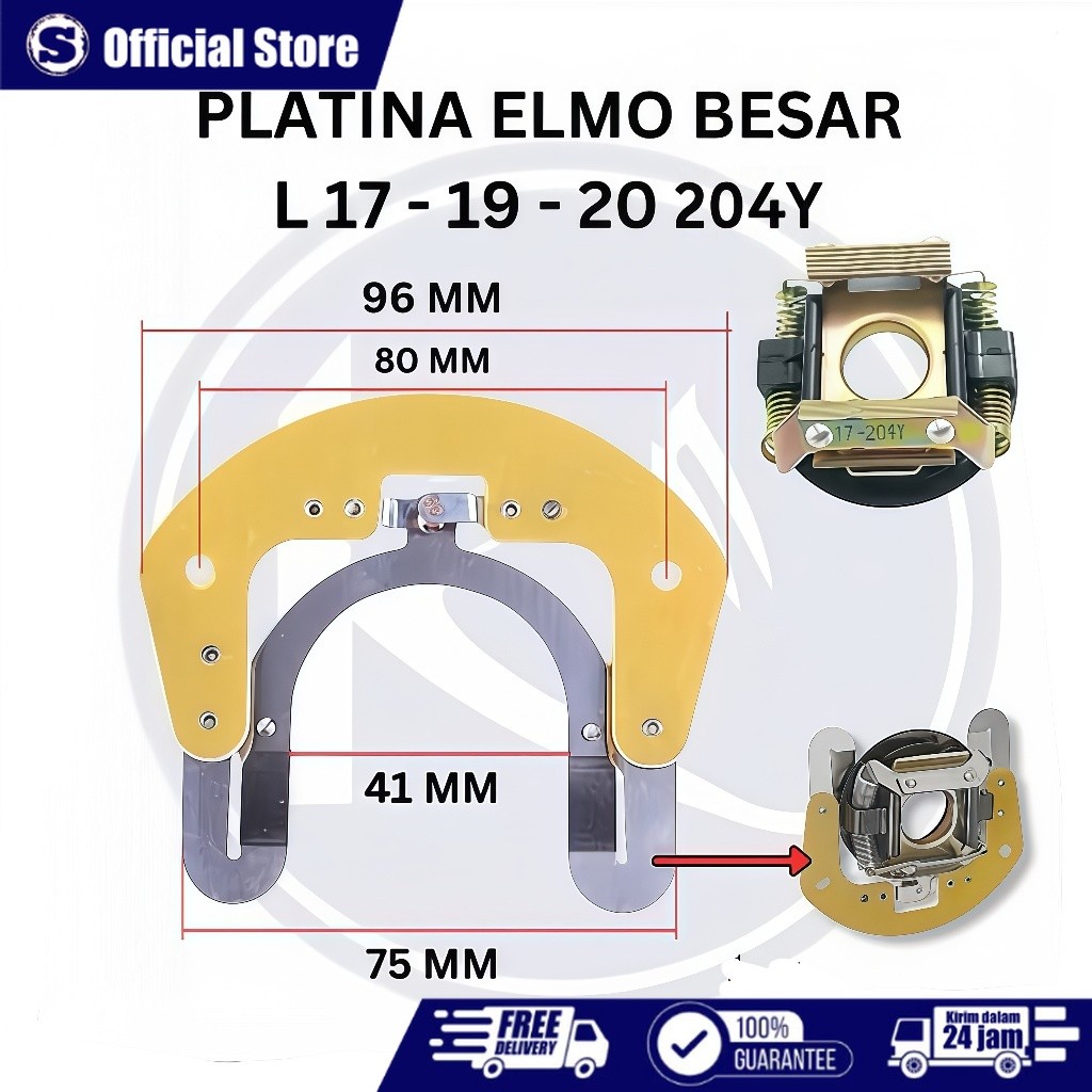 1 Set Platina Dinamo Model Besar Platina L 17-19-20 204 Y Elektromotor Mesin Dinamo 1 Phase